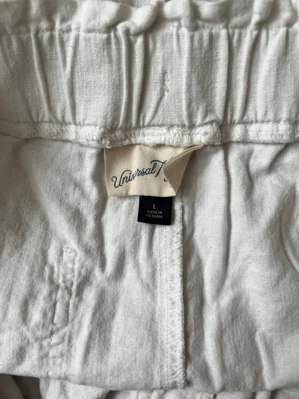 Universal Thread White High-Waist Drawstring Shorts - Picture 3 of 4